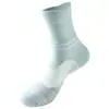 Calcetines Profesionales de Baloncesto para Hombre, de Longitud Media, Suela de Felpa Engrosada, Resistentes al Desgaste, Antideslizantes, Calcetines Deportivos para Correr al Aire Libre