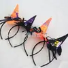 Diadema de bruja de Halloween para el pelo, hebilla para la cabeza de actuación de baile del festival de fantasmas, diadema de dibujos animados transfronteriza, accesorios de decoración de festival al por mayor