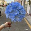 Hortensia grande individual de comercio exterior, hortensia americana grande individual, amarilla y morada, decoración suave para bodas, flores falsas al por mayor