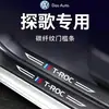 Adecuado para Tiras Protectoras de Estribo de Puerta Hongqi Hs7, Artículos de Decoración Interior, Accesorios de Modificación de Coche, Pegatinas Anti-Rayones para Pedales de Bienvenida
