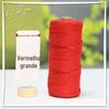 Corda Colorida de Algodão Feita à Mão 2mm 3mm 4mm 5mm Corda de Amarração Corda para Tecelagem Embalagem Decoração Fio para Etiqueta DIY