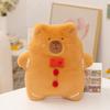 Brinquedo de Pelúcia Capivara de Natal Transfronteiriço Almofada em Forma de Biscoito de Capivara Almofada Multifuncional Decoração de Feriado