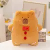 Brinquedo de Pelúcia Capivara de Natal Transfronteiriço Almofada em Forma de Biscoito de Capivara Almofada Multifuncional Decoração de Feriado