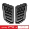Comércio Exterior Modificação de Carro Capô Saída de Ar Falsa Fibra de Carbono Capô Saída de Ar Decorativa Acessórios Externos Adesivo de Carroceria Universal