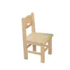 Escritorios y Sillas de Jardín de Infancia para Niños, Taburetes de Madera Maciza Pino Alcanfor Madera de Caucho, Sillas de Entrenamiento para Educación Temprana con Respaldo