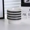 Taza de Lunares Taza de Cerámica para Beber Diseño de Oficina Nicho Taza Apilable Creativa para Café de Hombres y Mujeres Venta al por Mayor