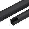 Canal de Aluminio para Luz Lineal Tira de LED de Aluminio Aleación de Aluminio Empotrada Montaje en Superficie Luz Lineal de Techo en Forma de U con Ranura