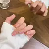 Arte de uñas cruzado colorido estilo francés, disponible en todos los tamaños, no necesita limado ni pulido, pegatinas de uñas sin costuras, puntas de uñas francesas removibles, venta al por mayor