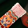 2024 Año del Dragón Regalo de Boda Sobre Rojo Creativo Tendencia Nacional Estampado en Oro Sobre Rojo Paquete Rojo Año Nuevo Danza del León Sobre de Dinero de la Suerte Venta al por Mayor