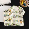 Pijama Infantil 2026 Dibujos Animados Ropa Infantil Nuevo Estilo Niños y Niñas Algodón Nube Niños Grandes Cuello Solapa Conjunto de Ropa para el Hogar Transfronterizo