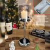 Suporte de Vela Nórdico de Luxo Leve Suporte de Aromaterapia de Vidro Enfeites à Prova de Vento Romântico Adereços de Jantar à Luz de Velas Decoração