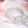 Pulsera de Palomitas de Maíz de Jade Mariposa Súper Hada para Mujer Diseño Nicho ins Mori Hada Cuerda de Cuentas de Color Dulce para Mejores Amigas