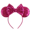 Acessórios de cabelo do Mickey transfronteiriços bordado lantejoulas laço faixa de cabeça de festa faixa de cabeça de parque de diversões férias acessórios de cabelo infantis pronta entrega