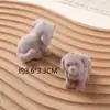 Dibujo Animado Lindo Tridimensional Perro Grande Cachorro Resina Afelpado DIY Llavero Hecho a Mano Colgante para Teléfono Móvil Accesorios Accesorios