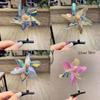 Pinza para el pelo de molinillo de viento láser con lentejuelas estilo Tiktok Giratoria Linda Dulce Adorable Juguete Infantil Regalo para Evento Promocional