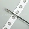 Cinta de Ojal Grande de Algodón Puro con Ojales Plateados, Accesorios para Ropa, Decoraciones para Sombreros, Accesorios para el Cabello