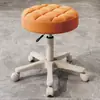 Taburete de Belleza, Taburete Giratorio Ajustable para Salón de Belleza, Taburete de Peluquería, Taburete Redondo para Barbería, Silla Redonda para Maquillaje en Casa