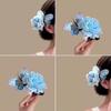 Pinza para el Cabello de Mariposa Azul y Flores, Elegante y Etérea, para Mujer, Nuevo Estilo, Pinza de Pato, Pasador, Accesorio para el Cabello