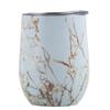 Copa para Huevo con Vaso Aislado de Acero Inoxidable 304, Copa de Vino en Forma de U, Popote de 12 oz, Copa Cáscara de Huevo, Vaso al Vacío, Vaso Cielo Estrellado