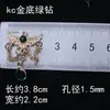 Colar Brincos Góticos DIY com Asas de Liga Metálica e Diamante Pingente Acessórios de Pingente
