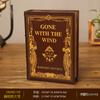 Decoração de livro falso retrô estilo europeu estante de livros de estudo modelo de sala decoração suave Adereços de fotografia para cinema e televisão caixa de livro falso