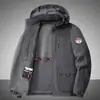 Chamarra con Capucha Cortavientos para Hombre 2026 Primavera y Otoño Resistente al Viento para Exteriores Chaqueta de Trabajo Multibolsillos Talla Grande Abrigo Casual para Hombres