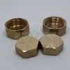 Enchufe de cobre de alambre interior rosca interior tapa de cobre para tubería de cobre sellado fontanería enchufe de cobre hexagonal exterior tapón de tubería venta al por mayor
