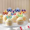 Creativo Color máscara de mascarada baile fiesta decoración máscara de media cara bar postre horneado pastel inserción de tarjeta