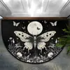 Felpudo Redondo Medio Mandala Bohemio de Cristal y Terciopelo Resistente a la Suciedad y Fácil de Cuidar Felpudo Decorativo