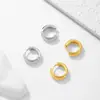 Beleza Borda Prateada Europeia e Americana Transfronteiriça Novos Brincos Elegantes com Micro Zircônia Incrustada para Mulheres com Acessórios de Orelha em Forma de C de Alta Qualidade Presilhas de Orelha com Diamantes