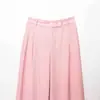 Ropa Popular para Mujer de Aliexpress Transfronteriza Estilo Europeo y Americano Exportación al por Mayor Zr Punto Estampado de Animales Pantalones de Pierna Ancha Plisados