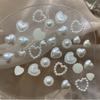 Accesorios para Tocados de Lazo de Perla de Imitación ABS Estrella de Cinco Puntas Corazón de Melocotón Luna Forma Especial Pinza para el Cabello de Perla de Imitación DIY con Accesorios para el Cabello