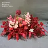Nueva Boda Boda China Compromiso Rojo Decoración de Flores de Pie Flores Florales Artísticas Accesorios Flores para Pasillo Fondo Mai Taibao