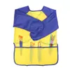 Delantal de pintura para niños transfronterizo, bata, bebé, niños, estudiantes, pintura, DIY, impermeable, protector contra suciedad, ropa anti-pintura