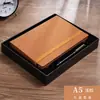 Cuaderno de banda A5 de piel de oveja para empresa, se puede imprimir logo, cuero suave de alta calidad, diario exquisito, libro para conferencias de trabajo