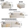 Sofá de Tela Simple de Estilo Coreano de Moda para Apartamentos Pequeños, Habitaciones de Alquiler, Sofá Recto de Dos o Tres Plazas, Sofá para Tienda