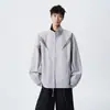 Jaqueta Patchwork Estilo Hong Kong Tendência Masculina Jovem de Luxo Leve de Alta Qualidade, Casaco Versátil Casual para Primavera e Outono 2026