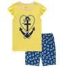 Ropa de Casa de Estilo para Niñas de Manga Corta Nueva Ropa para Niños Traje de Verano Ropa para Aire Acondicionado Pijama de Dibujos Animados K090
