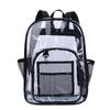 Mochila transparente à prova d'água de PVC para Amazon transfronteiriça 2024 Nova mochila escolar grande de PVC para estudantes em estoque