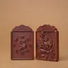 Talla de Madera de Azufaifo Golpeada por un Rayo de la Deidad Guardiana Vajra Prajnaparamita, Colgante de Pollo del Zodiaco Doce, Suministro del Fabricante de Budas de Nacimiento