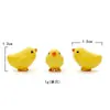 Figuras Creativas de Familia de Pollos: Gallina, Pollitos, Huevos Adornos para Jardinería en Miniatura DIY Regalo