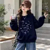 Otoño 2026 Nueva Sudadera Redonda para Niñas Corazón de Amor Moda Elegante Tallas Mediana y Grande Niñas Manga Larga Cálida Superior Invierno