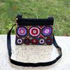 Bolsa pequena bordada estilo étnico Yunnan, bolsa transversal, nova bolsa para celular com tela grande, bolsa de lona bordada vintage, porta-moedas feminino