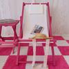 Mei rosa Cadeira de praia personalizada Reclinável de madeira maciça Internet Celebrated Camping Outdoor Conveniente Casual Home Cadeira dobrável