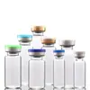 Vial Transparente de 3ml, Frasco de Polvo Liofilizado de 5ml/10ml, Frasco Dispensador de Vidrio para Muestra de Esencia, Frasco para Solución Original con Tapa a Presión