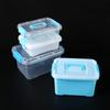 Caja de plástico PP cuadrada portátil para medicamentos, refrigerios, juguetes y artículos diversos, cosméticos, venta al por mayor.