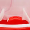 Alimentador de Plástico Grueso con Malla y Tapa Cubo de Alimentación Automática para Aves Equipo de Avicultura Cubo de Alimento