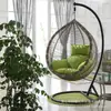 Cesta Colgante Nido de Pájaro de Ratán Silla de Ratán Silla Colgante de Ocio Columpio Exterior Mecedora de Balcón Hamaca Perezosa Interior y Exterior Venta al por Mayor