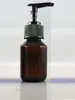 Plástico Azul Marrom Garrafa PET Garrafa Pura Lw Tampa Antifurto Garrafa com Bomba de Pressão Garrafa para Líquido de Banho Garrafa de Shampoo Garrafa Flor