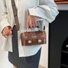 Bolso de Mano para Mujer de Moda Retro Estilo Occidental 2025 Nuevo Primavera y Verano Hebilla de Cinturón Bolso de Hombro Bolso Cruzado de Moda